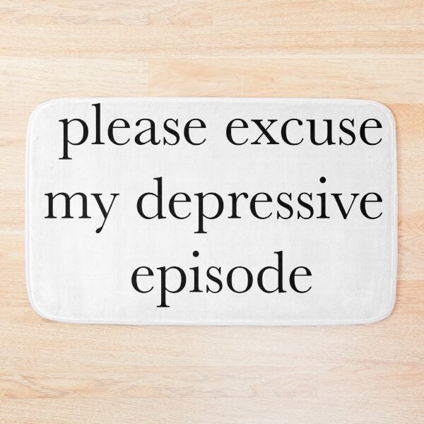 Item preview, Please Excuse My Depression // Mental Illness Humor // People Pleaser designed and sold by Sunny-Side-Up-.