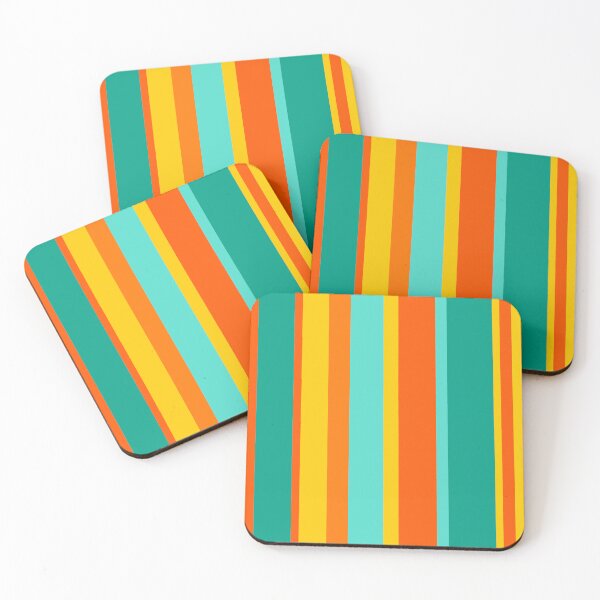 Item preview, Vibrant colorful stripes of varying widths (Bright Collection) designed and sold by Pixels & Paint.