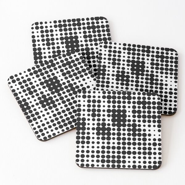 Item preview, Dots dots sixties design pattern grid illusion 3 designed and sold by Luzi Illustrella.