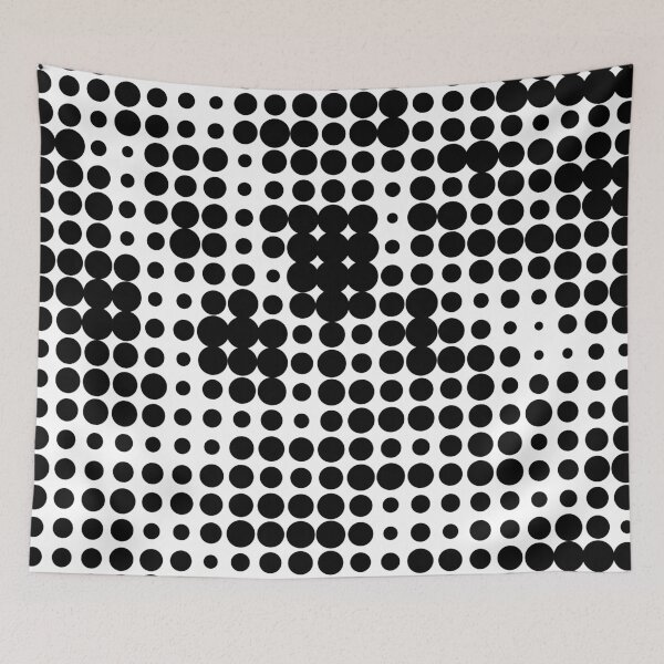 Item preview, Dots dots sixties design pattern grid illusion 3 designed and sold by Luzi Illustrella.