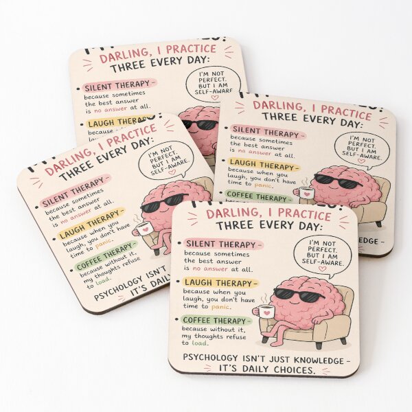 Item preview, My Therapies Funny Brain Coffee Humor Art designed and sold by riki2365.