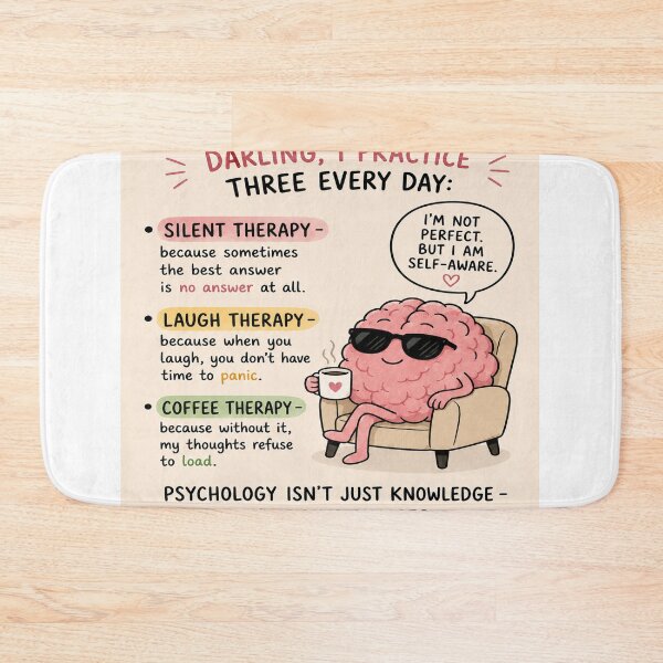 Item preview, My Therapies Funny Brain Coffee Humor Art designed and sold by riki2365.