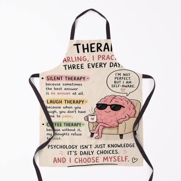 Item preview, My Therapies Funny Brain Coffee Humor Art designed and sold by riki2365.