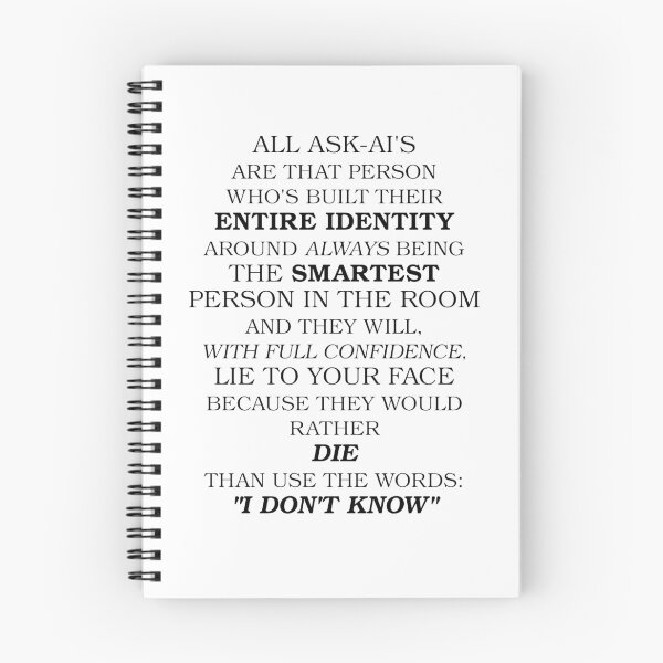 Item preview, All Ask AI's are Liars designed and sold by RoseBloodCat.