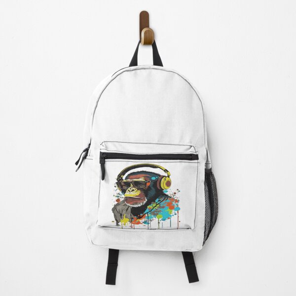 Item preview, Cool DJ Monkey with Headphones designed and sold by say_li03.