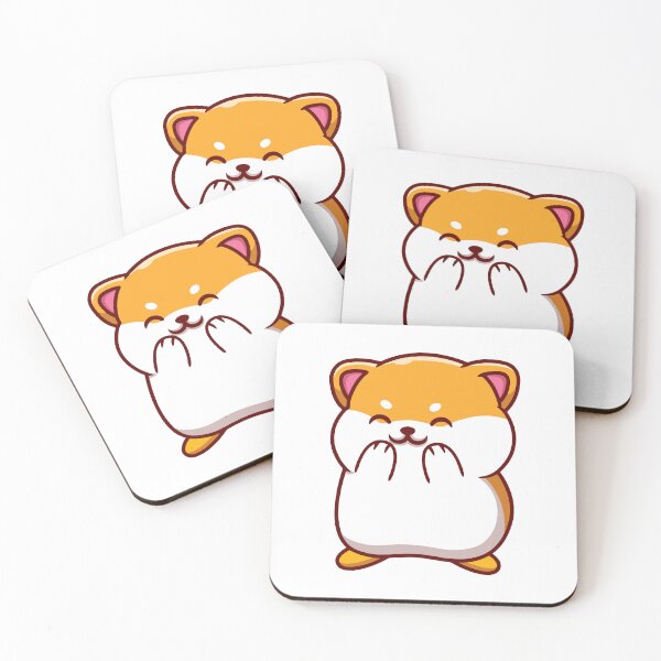 Item preview, Cute Shy Hamster Covering Cheeks Illustration designed and sold by ZhenKang   Xiong.