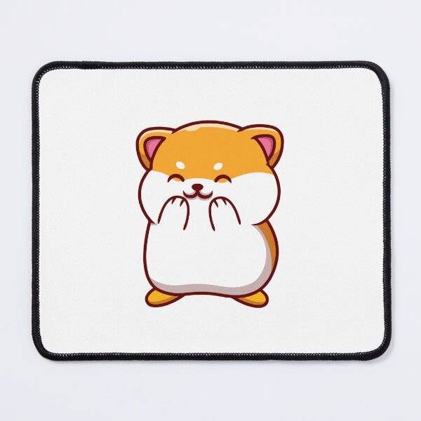 Item preview, Cute Shy Hamster Covering Cheeks Illustration designed and sold by ZhenKang   Xiong.