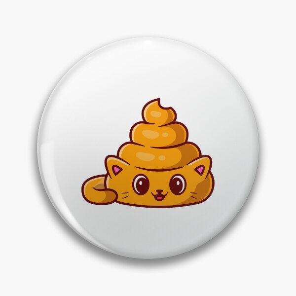 Item preview, Funny Poop Shape Golden Cat Emoji Cartoon designed and sold by ZhenKang   Xiong.