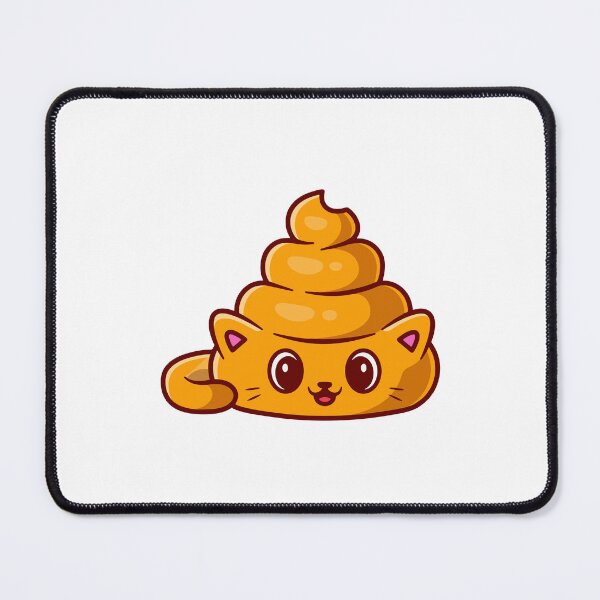Item preview, Funny Poop Shape Golden Cat Emoji Cartoon designed and sold by ZhenKang Xiong.