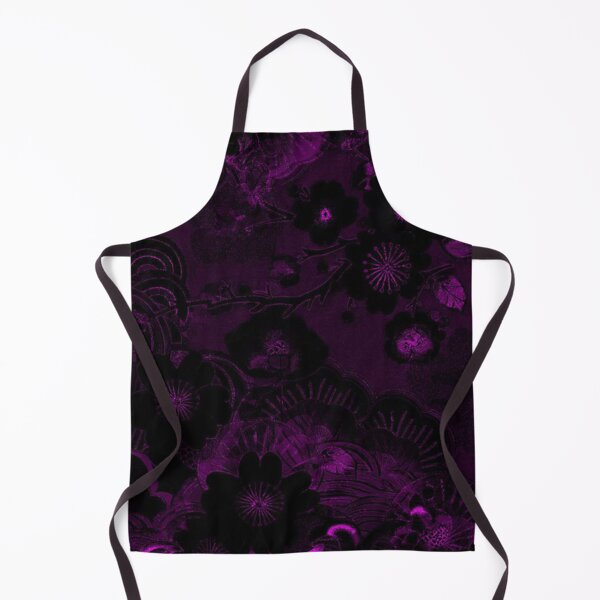 Item preview, Dark Purple Sakura Goth Pattern | Japanese Cyberpunk Floral Aesthetic designed and sold by BatNature.