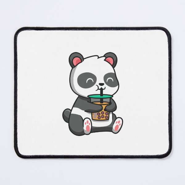 Item preview, Cute Panda Drinking Bubble Boba Tea Illustration designed and sold by ZhenKang   Xiong.