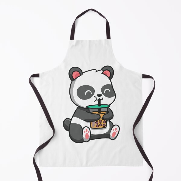 Item preview, Cute Panda Drinking Bubble Boba Tea Illustration designed and sold by ZhenKang Xiong.