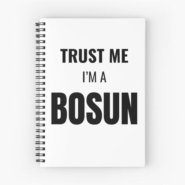 Item preview, Trust Me I'm a Bosun (Black) designed and sold by ShipCrewNation.