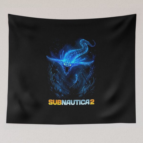 Item preview, subnautica 2 blue neon monster designed and sold by Green Sama.