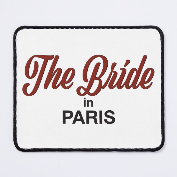 Item preview, The Bride in Paris Retro Wedding Typography designed and sold by Olhapro.