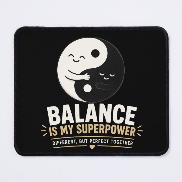 Item preview, Balance Is My Superpower Yin Yang Mental Health Shirt designed and sold by VibeOffline Studio.