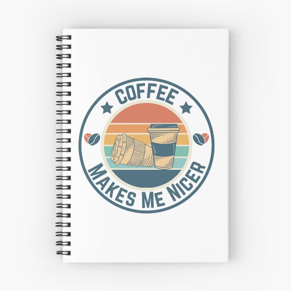 Item preview, Coffee Makes Me Nicer designed and sold by LuveraxArt.