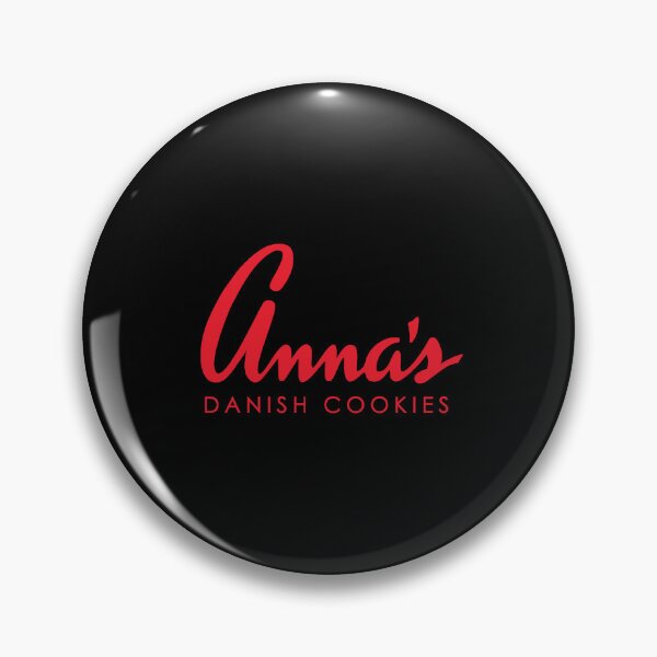 Item preview, Annas Danish Cookies Vintage Red Cursive Script Logo designed and sold by ZhenKang   Xiong.