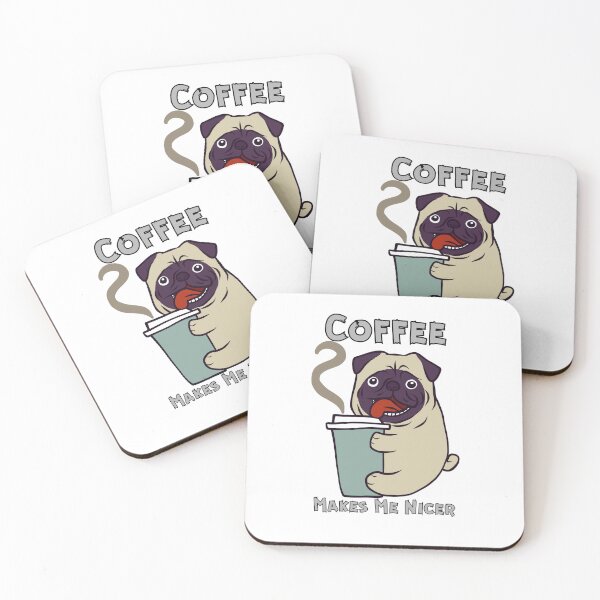Item preview, Coffee Makes Me Nicer designed and sold by LuveraxArt.