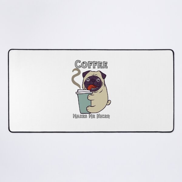 Item preview, Coffee Makes Me Nicer designed and sold by LuveraxArt.