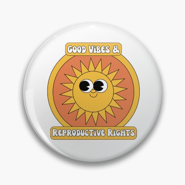 Item preview, Good Vibes and Reproductive Rights Retro Sun designed and sold by maxamillionbux.