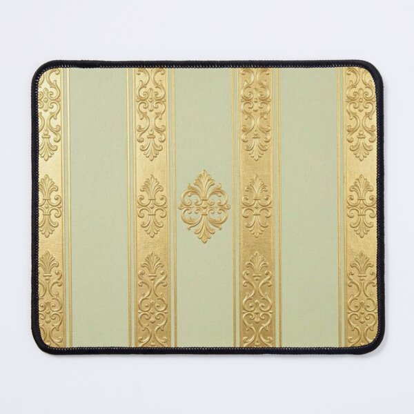 Item preview, Pistachio & Shimmer Gold Striped Baroque designed and sold by DesignsByPrnces.