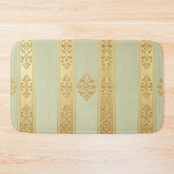 Item preview, Pistachio & Shimmer Gold Striped Baroque designed and sold by DesignsByPrnces.