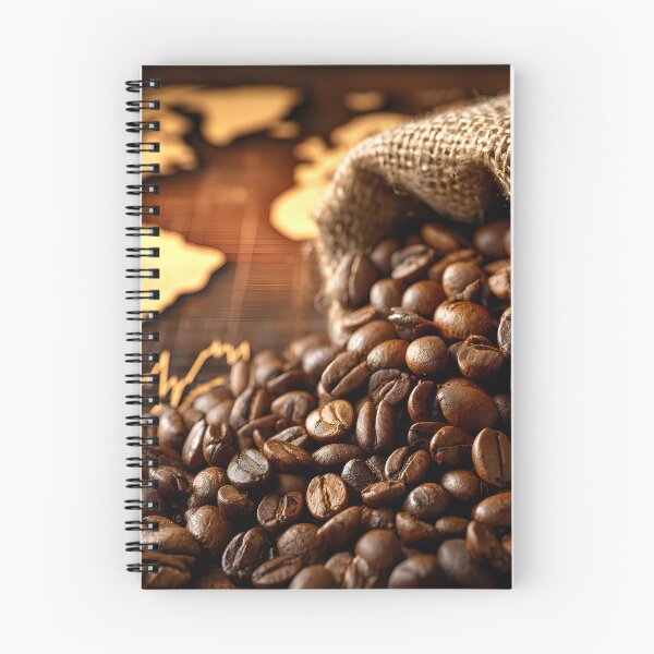 Item preview, Coffee Beans on World Map Background with Graphs designed and sold by Artessie.