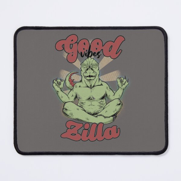 Item preview, Good Vibes Zilla - Meditating Kaiju Yoga Parody designed and sold by MrGlayga.