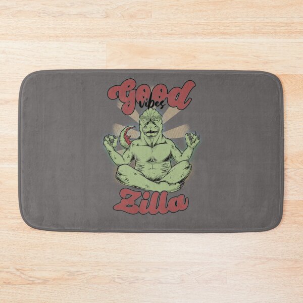 Item preview, Good Vibes Zilla - Meditating Kaiju Yoga Parody designed and sold by MrGlayga.