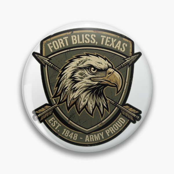 Item preview, Fort Bliss Texas Military Eagle Pride Emblem Art designed and sold by DuckOddity.