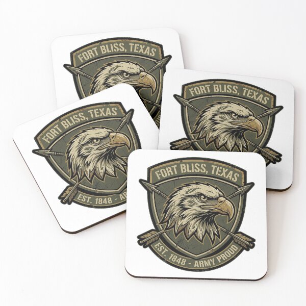 Item preview, Fort Bliss Texas Military Eagle Pride Emblem Art designed and sold by DuckOddity.