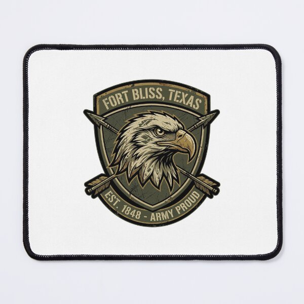 Item preview, Fort Bliss Texas Military Eagle Pride Emblem Art designed and sold by DuckOddity.