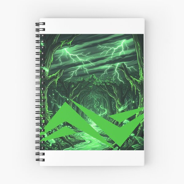 Item preview, Neon Forest Storm – Electric Green Vision designed and sold by DervoTeck2767.