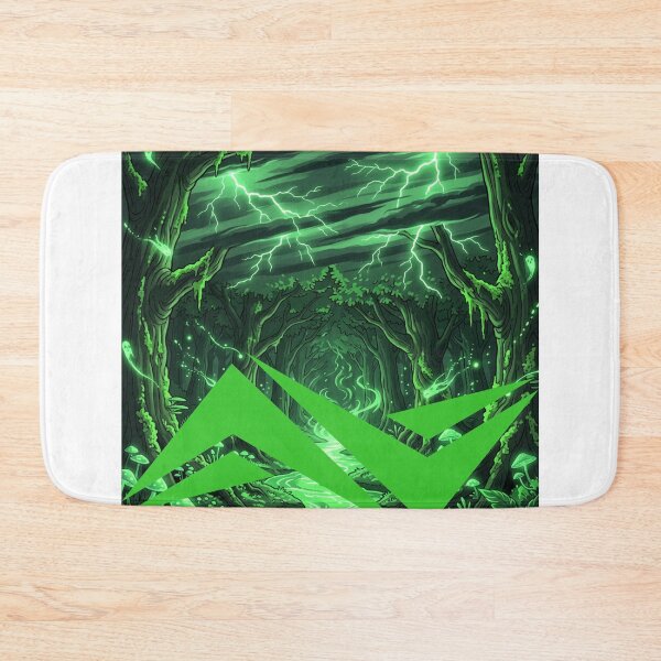 Item preview, Neon Forest Storm – Electric Green Vision designed and sold by DervoTeck2767.