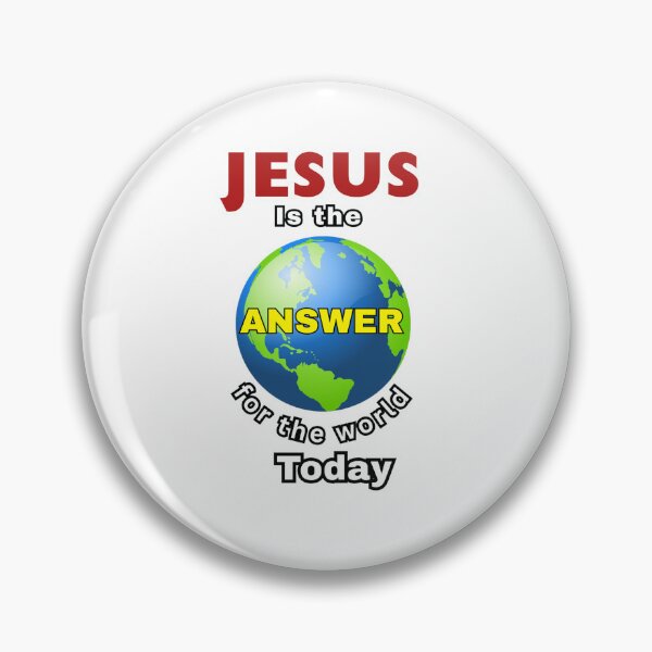 Item preview, Jesus Is the Answer for the World Today Inspirational Christian Typography designed and sold by LaurieCreations.