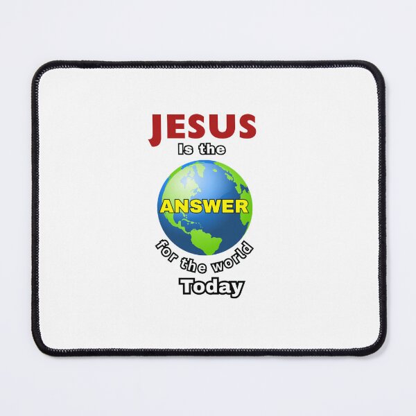 Item preview, Jesus Is the Answer for the World Today Inspirational Christian Typography designed and sold by LaurieCreations.