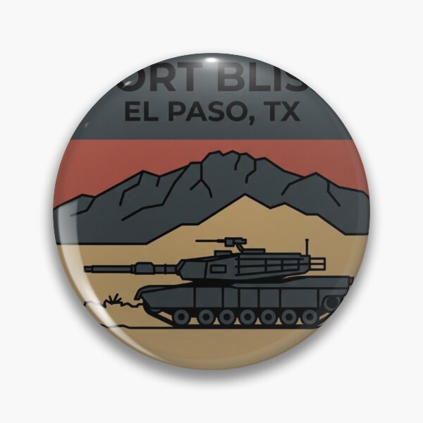 Item preview, Fort Bliss El Paso Desert Tank Minimalist Military Art designed and sold by DuckOddity.