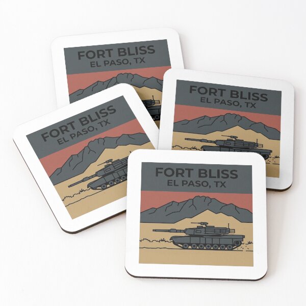 Item preview, Fort Bliss El Paso Desert Tank Minimalist Military Art designed and sold by DuckOddity.