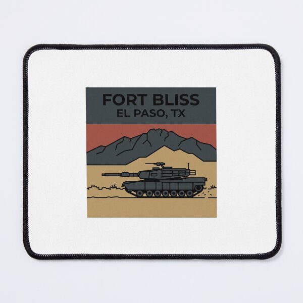 Item preview, Fort Bliss El Paso Desert Tank Minimalist Military Art designed and sold by DuckOddity.