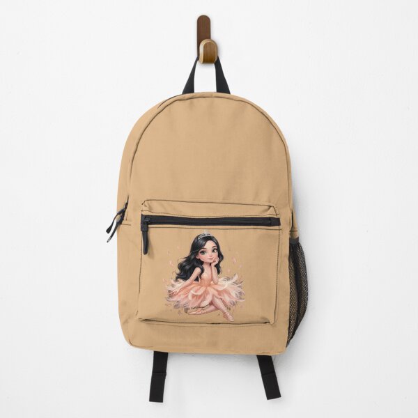 Item preview, Cute Little Ballerina in Peach Dress – Pastel Ballet Dancer designed and sold by MYPASSIONBG.