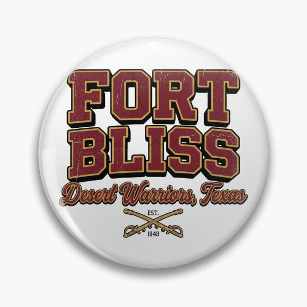 Artikelvorschau, Fort Bliss Desert Warriors Vintage Varsity College Crest entworfen und verkauft von DuckOddity.