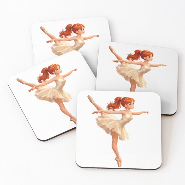 Item preview, Graceful Redhead Ballerina in Gold Gown designed and sold by MYPASSIONBG.