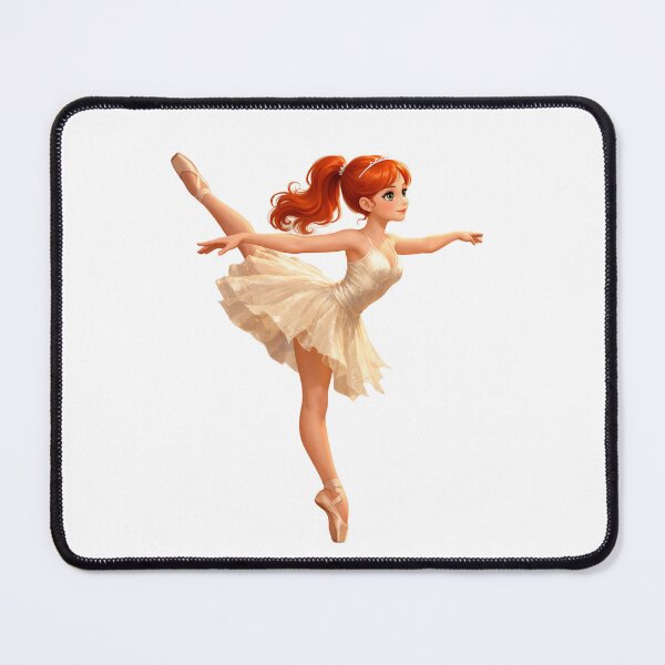 Item preview, Graceful Redhead Ballerina in Gold Gown designed and sold by MYPASSIONBG.