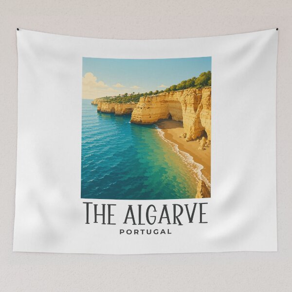 Item preview, A Travel Print of The Algarve - Portugal designed and sold by StudioRedKoala.