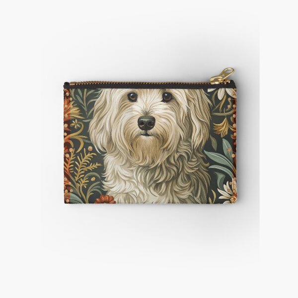 Item preview, Cute White Shaggy Dog Havanese or Maltese designed and sold by AntiqueImages.