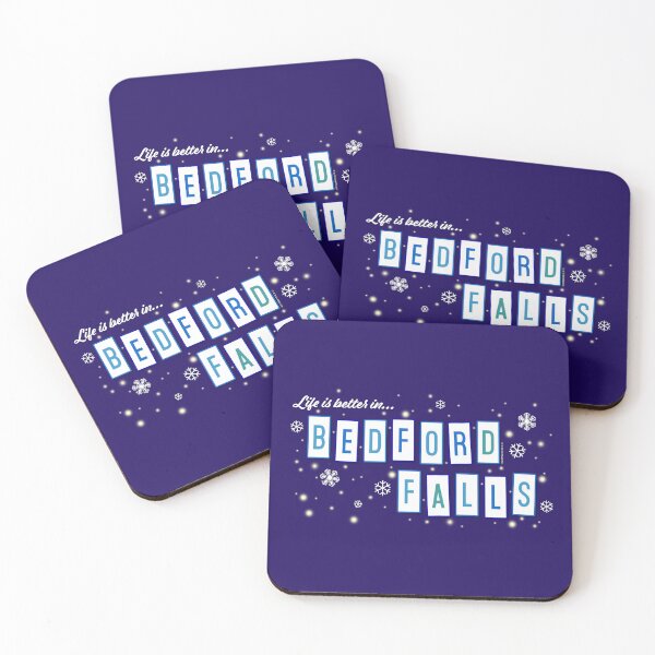 Item preview, Life Is Better In Bedford Falls Blue designed and sold by Normbot2000.
