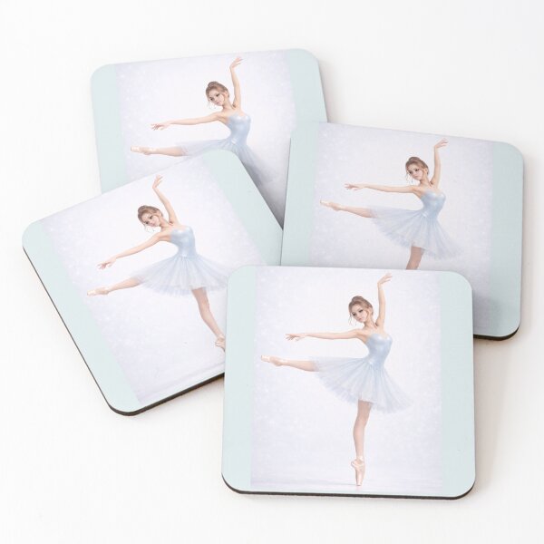 Item preview, Blue Ballerina Girl Dancing – Aesthetic Ballet Art designed and sold by MYPASSIONBG.
