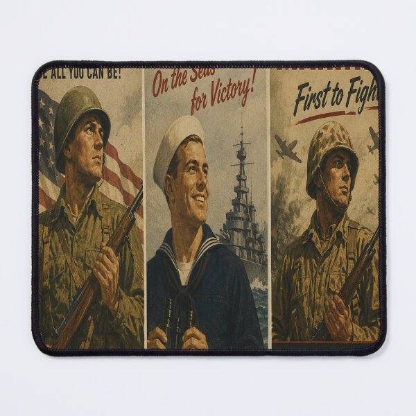 Item preview, Army Navy Marines Vintage Military Poster Art designed and sold by riki2365.