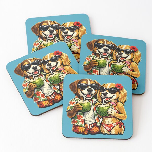 Item preview, Summer Love Dog Couple Beach Sunset Streetwear Graphic  designed and sold by digitalbob60.